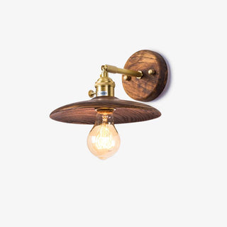 Walnut Flared Wall Light Arkstarhome
