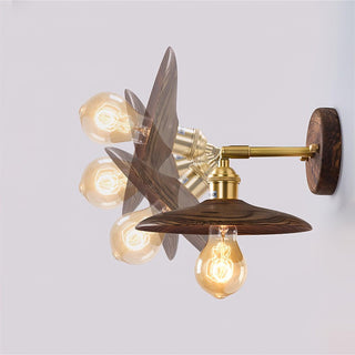 Walnut Flared Wall Light Arkstarhome