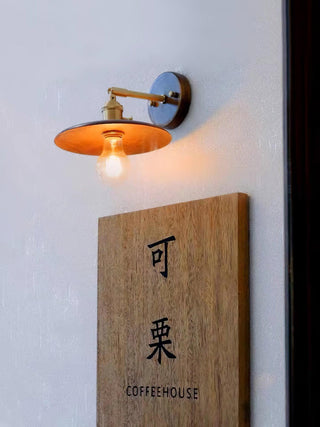 Walnut Flared Wall Light Arkstarhome
