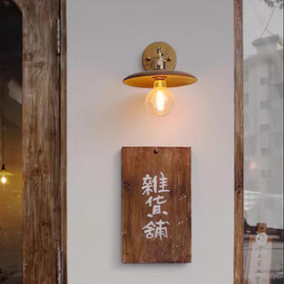 Walnut Flared Wall Light Arkstarhome