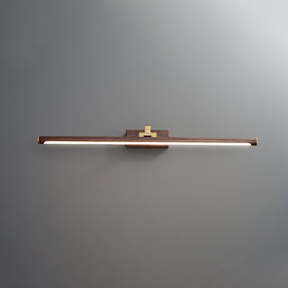 Walnut Color Linear LED Wall Light Arkstarhome