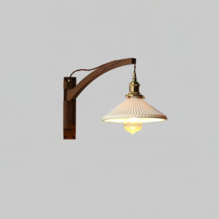 Walnut Swing Arm Wall Lamp Arkstarhome