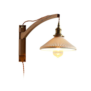 Walnut Swing Arm Wall Lamp Arkstarhome