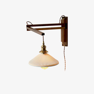 Walnut Swing Arm Wall Lamp Arkstarhome