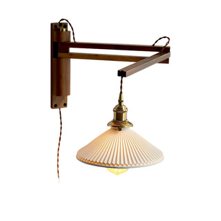 Walnut Swing Arm Wall Lamp Arkstarhome