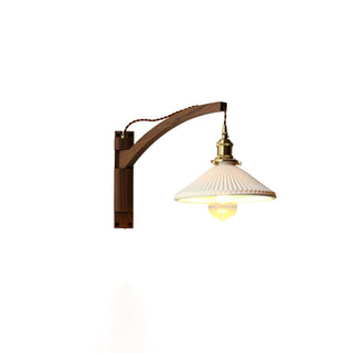 Walnut Swing Arm Wall Lamp Arkstarhome