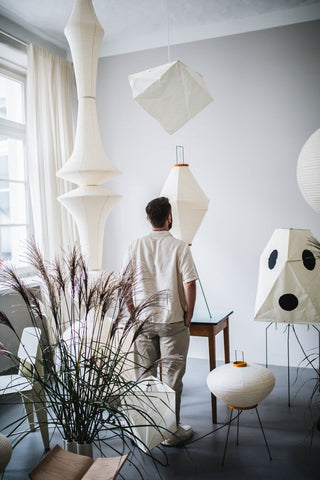 Washi Paper E Pendant Swag Light Arkstarhome