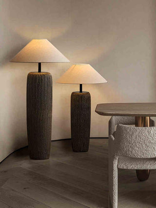Weathered Wood Grain Floor Lamp Arkstarhome
