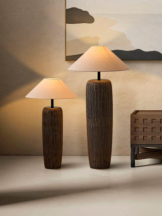Weathered Wood Grain Floor Lamp Arkstarhome