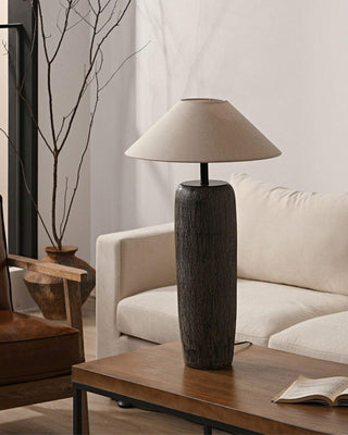 Weathered Wood Grain Floor Lamp Arkstarhome