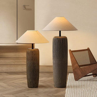 Weathered Wood Grain Floor Lamp Arkstarhome