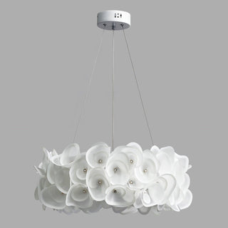 White Hydrangea Pendant Lamp Arkstarhome