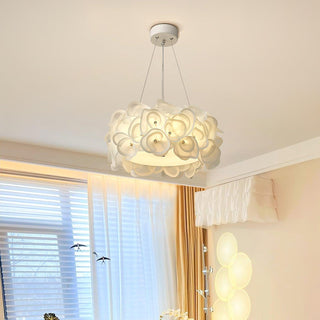 White Hydrangea Pendant Lamp Arkstarhome