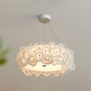 White Hydrangea Pendant Lamp Arkstarhome