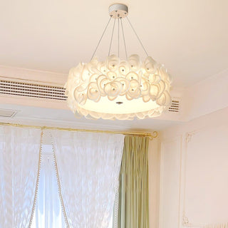 White Hydrangea Pendant Lamp Arkstarhome