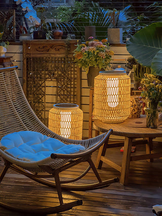 Woven Rattan Outdoor Lamp Arkstarhome
