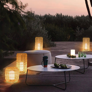 Woven Rattan Outdoor Lamp Arkstarhome