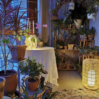Woven Rattan Outdoor Lamp Arkstarhome