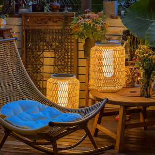 Woven Rattan Outdoor Lamp Arkstarhome