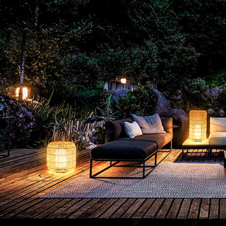 Woven Rattan Outdoor Lamp Arkstarhome