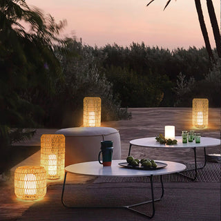 Woven Rattan Outdoor Lamp Arkstarhome