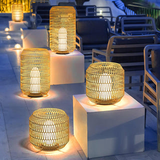 Woven Rattan Outdoor Lamp Arkstarhome