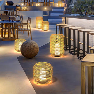 Woven Rattan Outdoor Lamp Arkstarhome