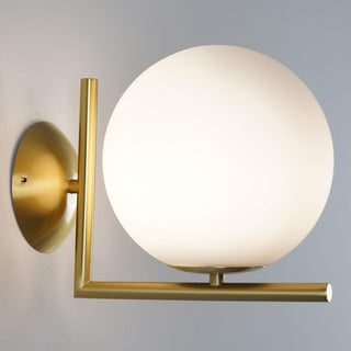 Blown Glass Opal Glass Wall Lamp Arkstarhome