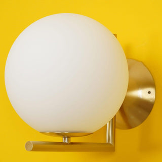 Blown Glass Opal Glass Wall Lamp Arkstarhome