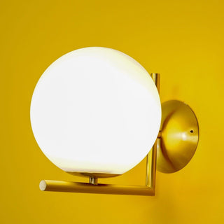 Blown Glass Opal Glass Wall Lamp Arkstarhome
