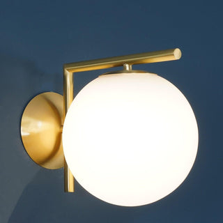 Blown Glass Opal Glass Wall Lamp Arkstarhome